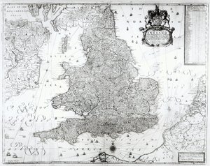 Nová mapa Anglického království a Waleského knížectví, 1669